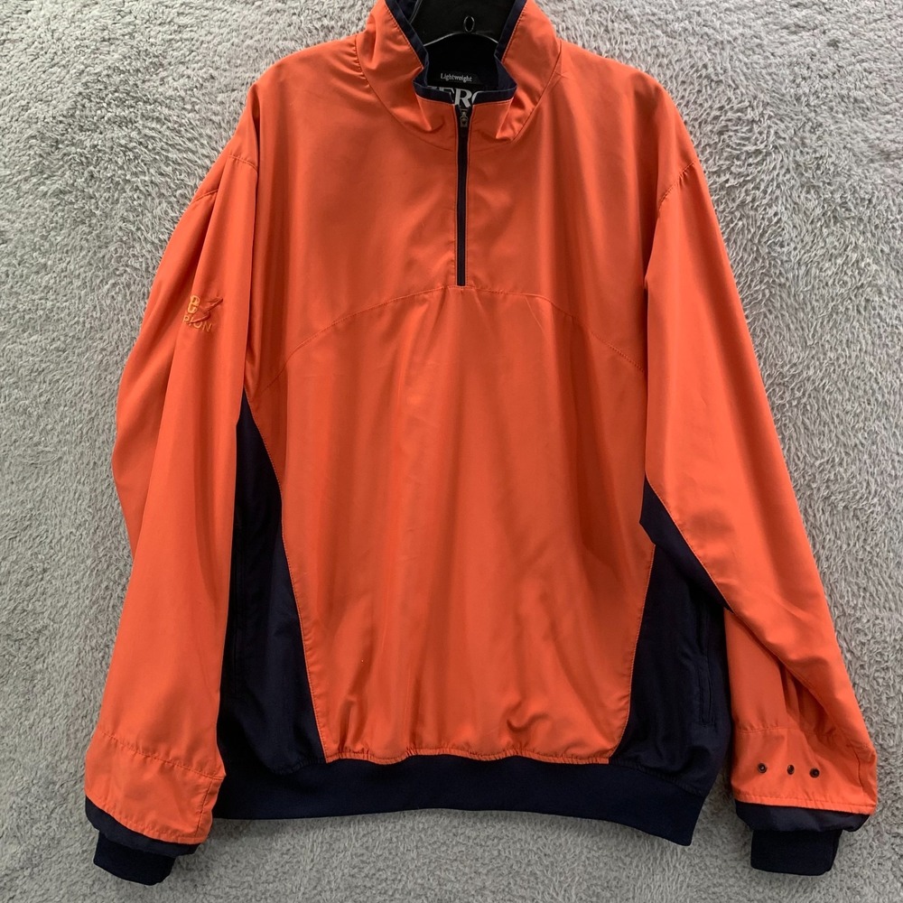 ZERO RESTRICTION Jacket Mens Size XL Extra Large Lightweight Orange
